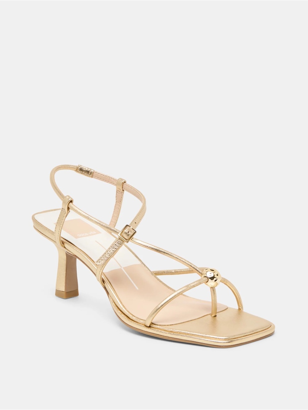 Dolce Vita mylee heels gold distressed leather 8.5 new
